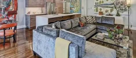 TV, fireplace, offices