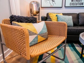 TV, stereo - Playful, walkable, and comfortable, just steps from Mass Street. (Lawrence)