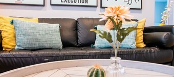 Playful, walkable, and comfortable, just steps from Mass Street.