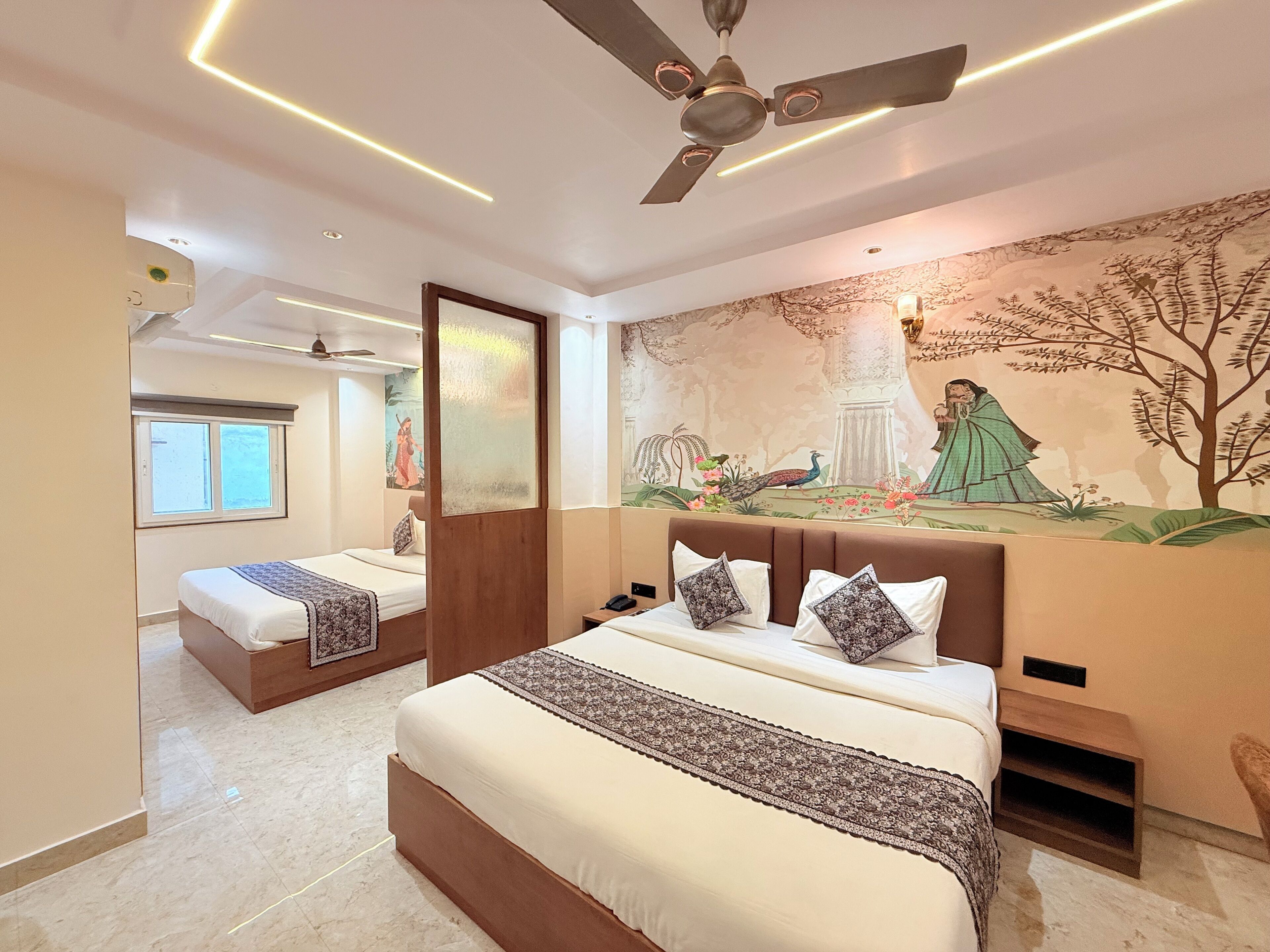 Family Quadruple Room | Laptop workspace, iron/ironing board, free WiFi