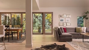 TV, fireplace - Mountain Modern Living in Vail | Serenvale Retreat (Vail)