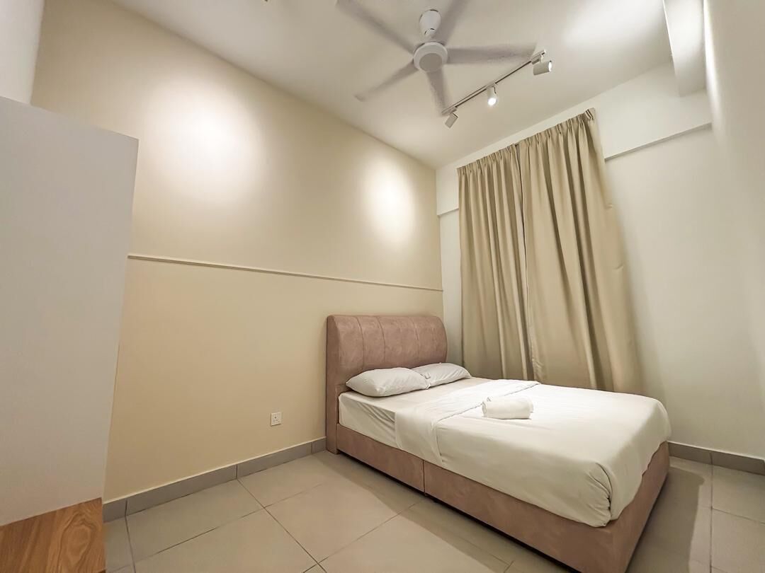 家庭公寓, 陽台, 城市景觀 | 高級寢具、記憶床墊、免費無線上網、床單