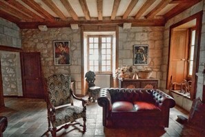 Superior-Ferienhaus, Flussblick | Wohnbereich