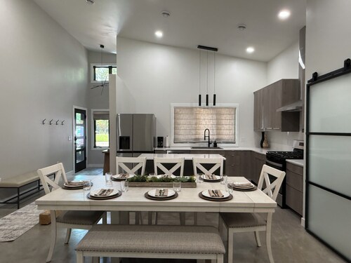 Glimpse of Whitefish-Modern, stylish home in peaceful setting in Crosslake, MN.