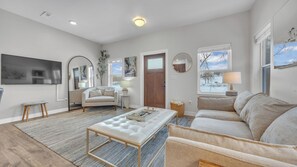 Smart TV - At River's Edge - Charming 2BR River Retreat with Garage (Sheboygan)