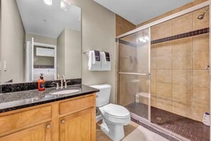 Hair dryer, towels, soap, toilet paper - Playhouse Square Suite / Downtown / Free Parking (Cleveland)