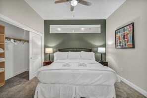 2 bedrooms, iron/ironing board, internet, bed sheets