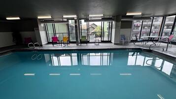 Indoor pool, a heated pool