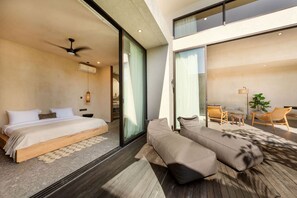 2 bedrooms, desk, WiFi, bed sheets - Villa Sunset Serenity 2BR Sunset View & Beach Walk (South Kuta)