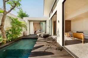 Pool - Villa Sunset Serenity 2BR Sunset View & Beach Walk (South Kuta)