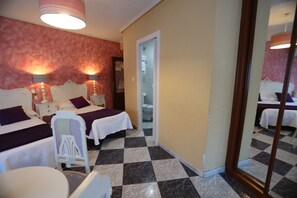 Desk, laptop workspace, blackout curtains, soundproofing