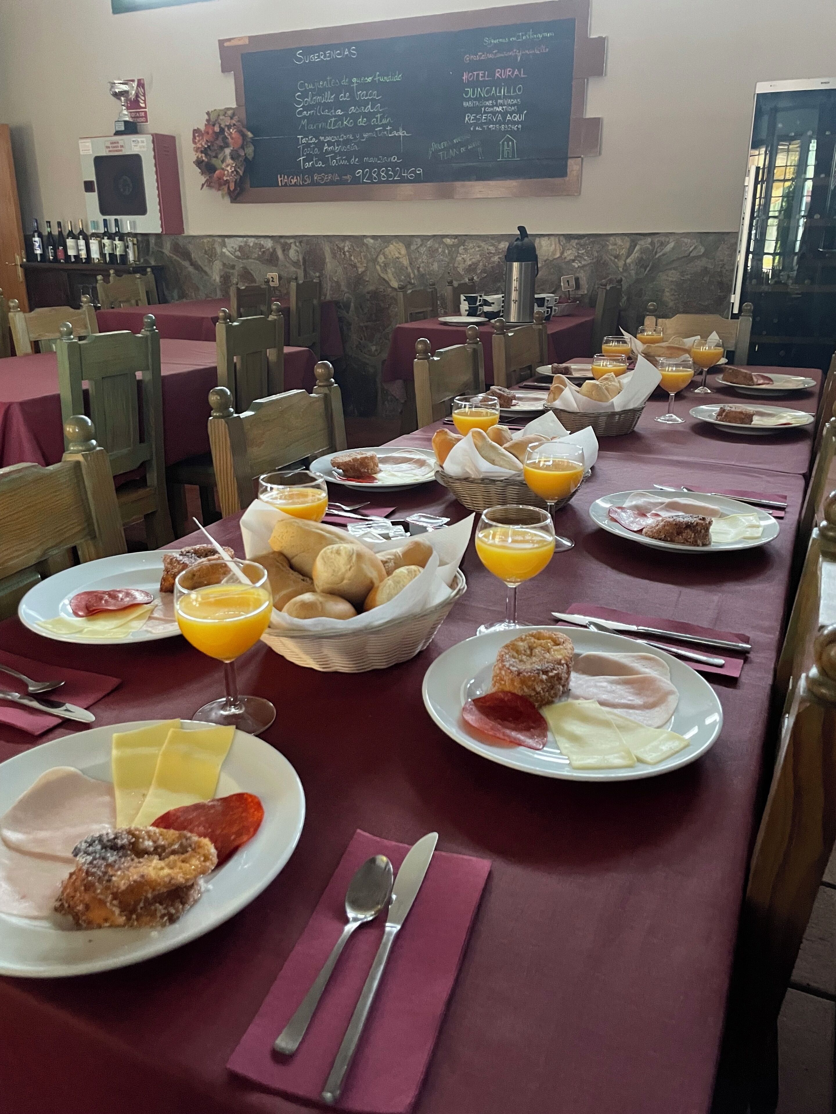 Petit déjeuner continental compris tous les jours