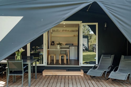 Want a unique camping experience? Then choose to stay in a Coco Sweet: it's not a tent, it's not a caravan, but it's very cosy!