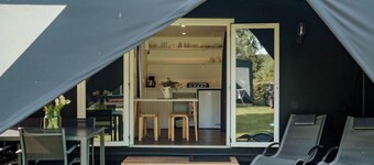 Want a unique camping experience? Then choose to stay in a Coco Sweet: it's not a tent, it's not a caravan, but it's very cosy!