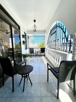 Terrace/patio - Suite #11 at Trinitaria House Hotel - Shared Bathroom (San Juan)