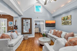 Smart-TV og stereoanlegg