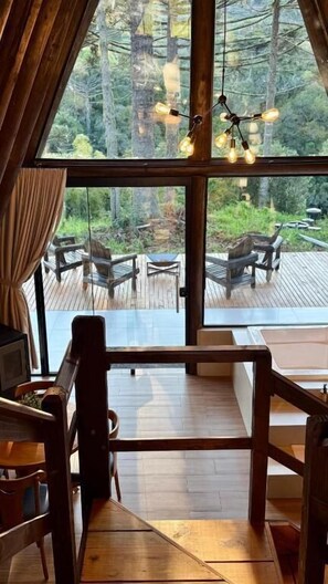 Deluxe-Chalet, Bergblick | Innenbereich