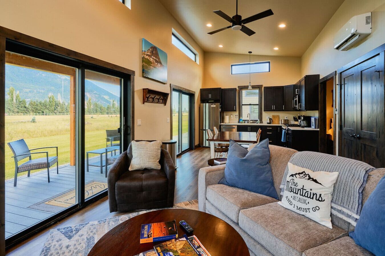 تلفزيون، مدفأة، كُتُب