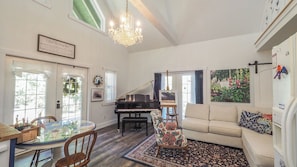 Living area - Peaceful A-Frame Cottage in the Woods / 10 minutes from Amish Country (New Philadelphia)