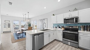 Fridge, microwave, oven, stovetop - Beautiful 5 Bdr/5 Ba private home with pool access just steps from the beach. (Gulf Shores)