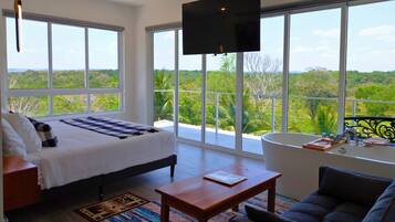 Honeymoon Suite, Balcony, Hill View | In-room safe, blackout drapes, iron/ironing board, free WiFi