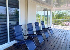 Family Villa, Balcony, Pool View | Terrace/patio