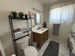 Towels, soap, toilet paper