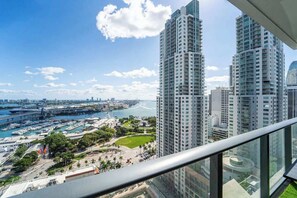 Blick von der Unterkunft