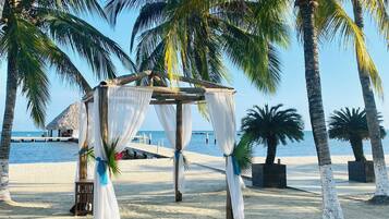 Sun loungers, beach towels