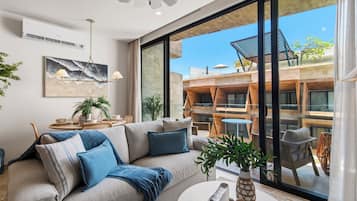 Superior Apartment | Living room | 43-inch Smart TV with digital channels