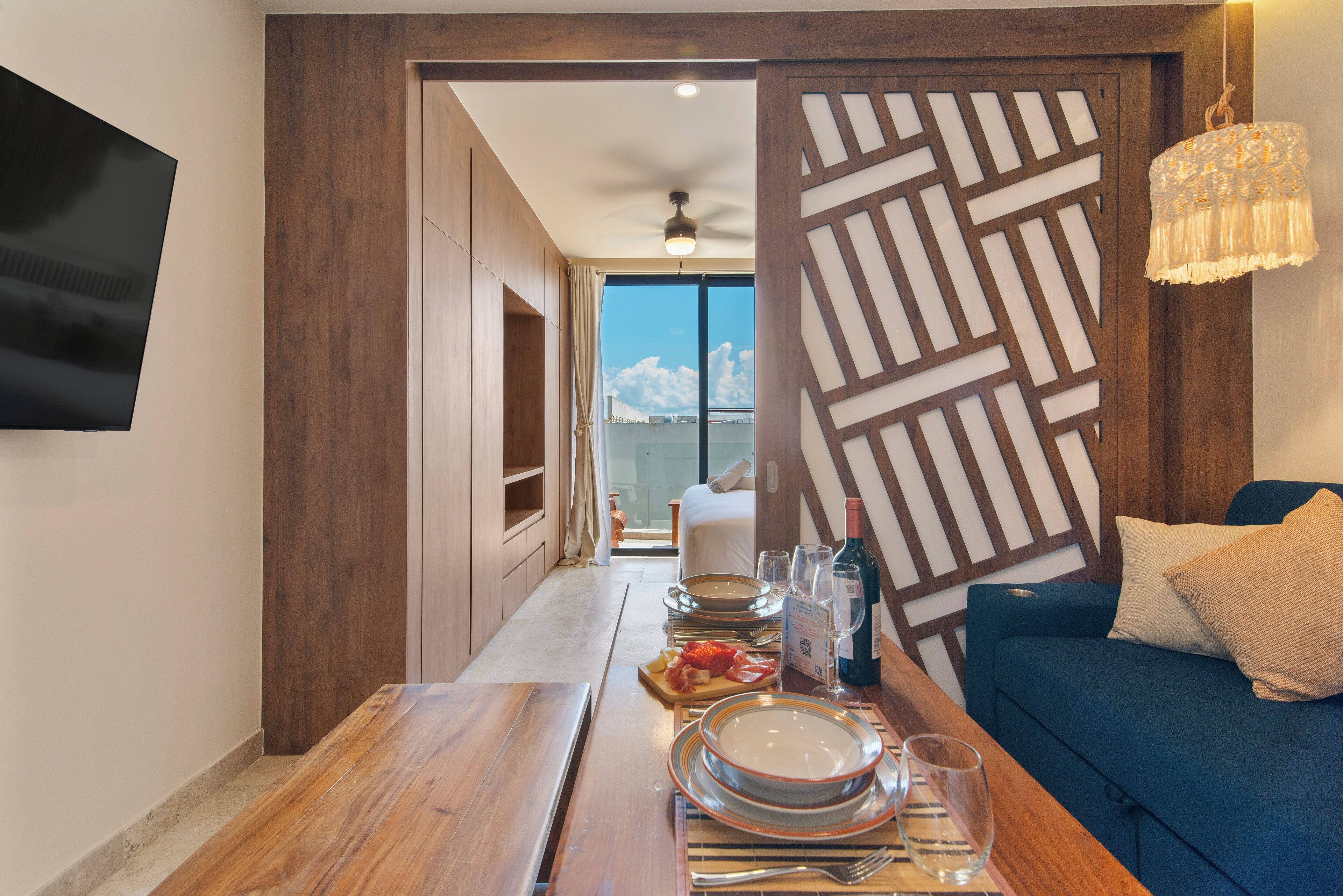 Studio – comfort, 1 kingsize-seng med sovesofa, privat bad | Individuelt dekorert, individuelt innredet og blendingsgardiner