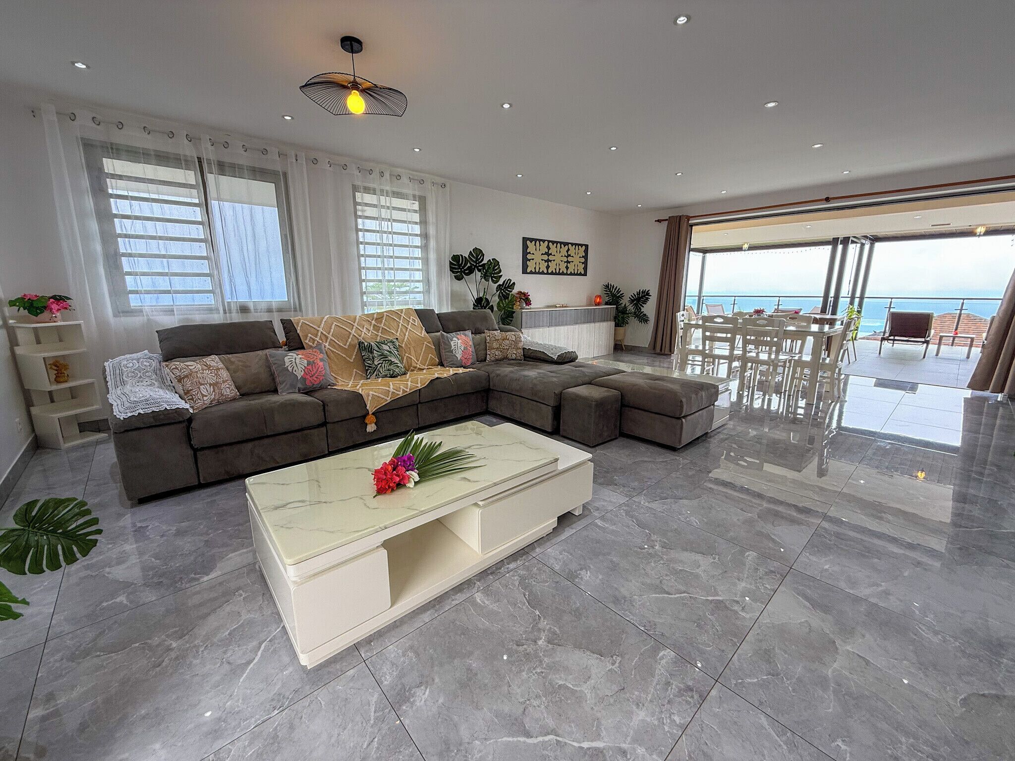 Le Manahere  Spacious Apartment With Panoramic Views Of Moorea - Faa'a - 따이띠