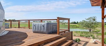 Luxury Glamping Dome on a Texas Farm with Hot Tub • Nature Retreat