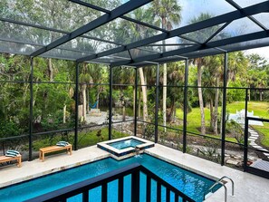 Et oppvarmet basseng