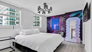 2 chambres, fer et planche à repasser, Wi-Fi gratuit, draps fournis