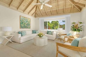 Televisión, libros, estéreo y oficina 