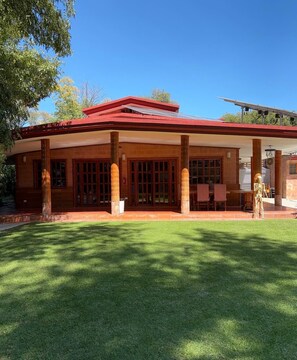 Exterior - Casa de los sauces, pool with 3réc, 10px. Atlixco (Atlixco)