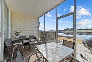 Outdoor dining - Legends 4408 Unit C | Elegant Condo with Golf & Water Views Retreat!!!!! (Myrtle Beach)
