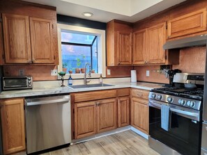 Fridge, microwave, oven, stovetop - Stag & Sparrow- old-world Victorian (Salem)