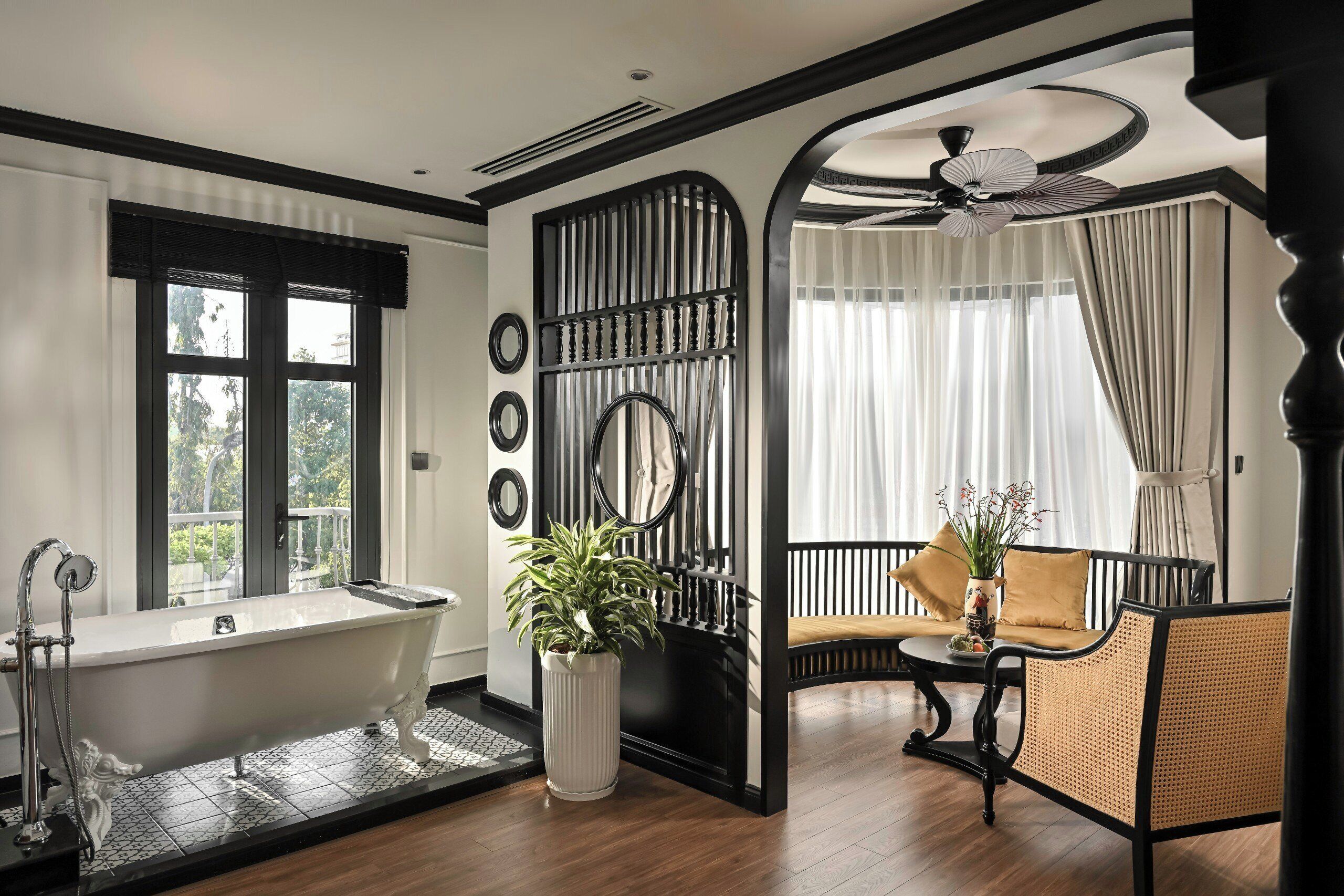 Family Quadruple Room, Balcony, City View | In-room safe, desk, laptop workspace, soundproofing