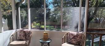 Modern 3-bedroom house near downtown Forest City with a private backyard.