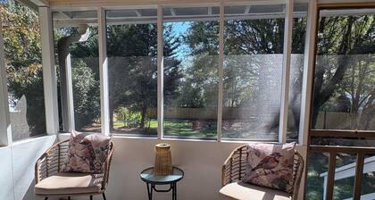 Modern 3-bedroom house near downtown Forest City with a private backyard.