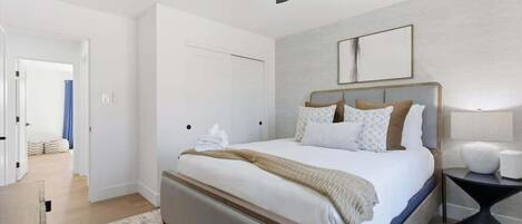 5 chambres, fer et planche à repasser, lit parapluie, Wi-Fi gratuit