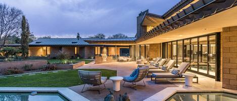 Indoor pool, a heated pool