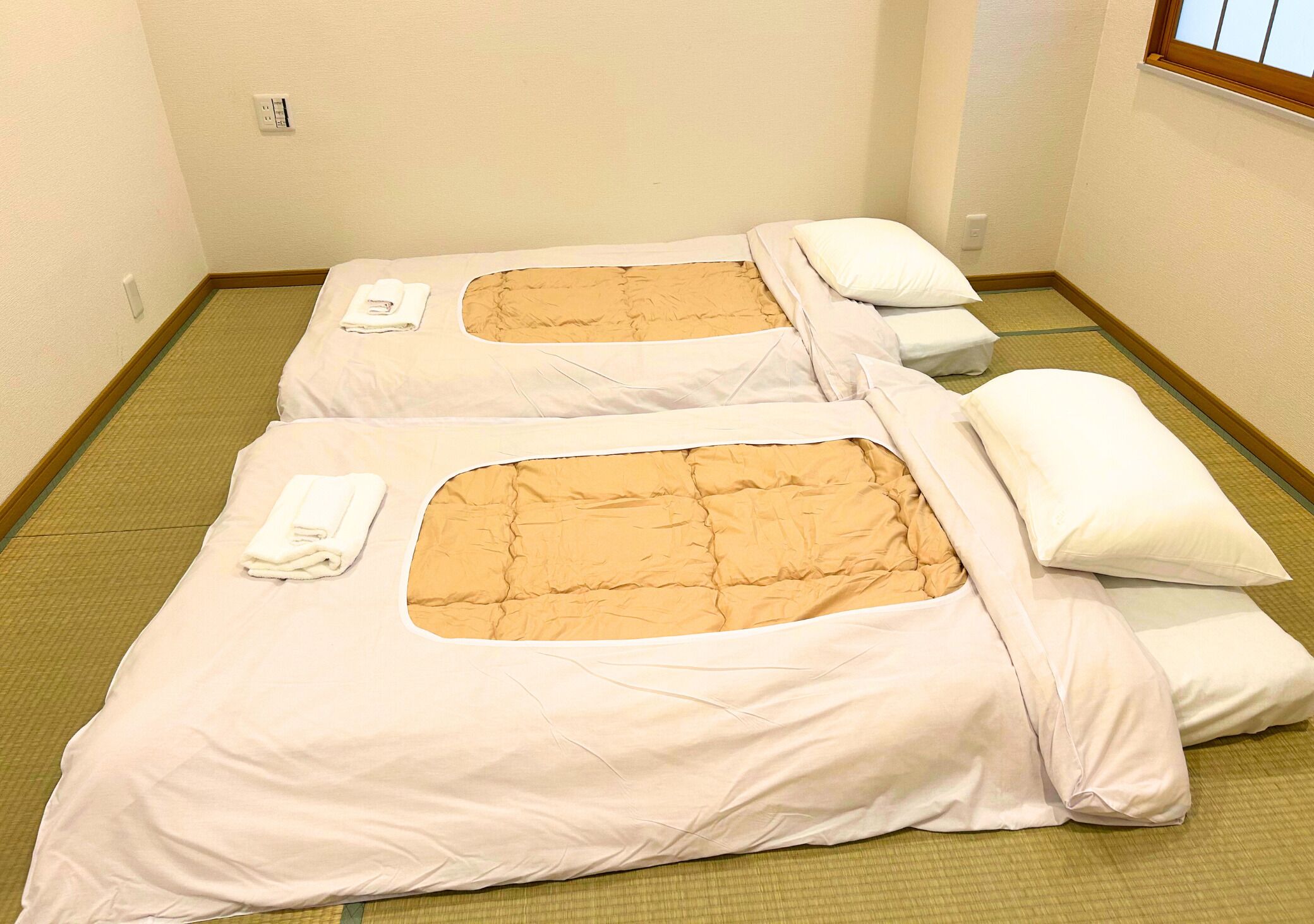 Zweibettzimmer im japanischen Stil, Nichtraucher | Bügeleisen/Bügelbrett, kostenloses WLAN