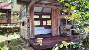 Chambre Double, balcon, vue parc | Terrasse/Patio