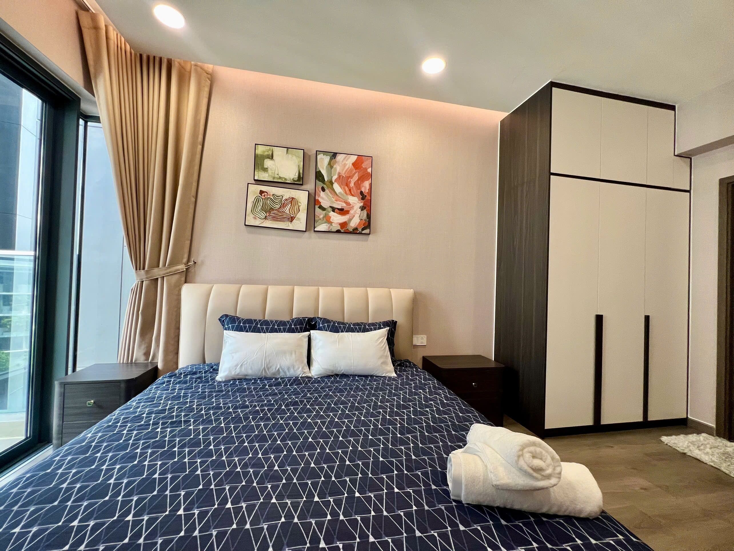 奢华公寓, 阳台, 城市景观 | 办公桌、免费 WiFi