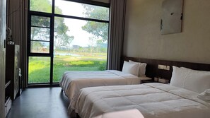 스탠다드 트윈룸, 정원 전망 | 객실 내 금고, 암막 커튼, 무료 WiFi