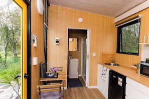 Fridge, microwave, stovetop, toaster - Tranquility Ranch by Tiny Away (Cedar Creek)