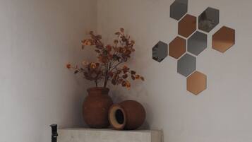 Shower, jetted bath, soap, toilet paper